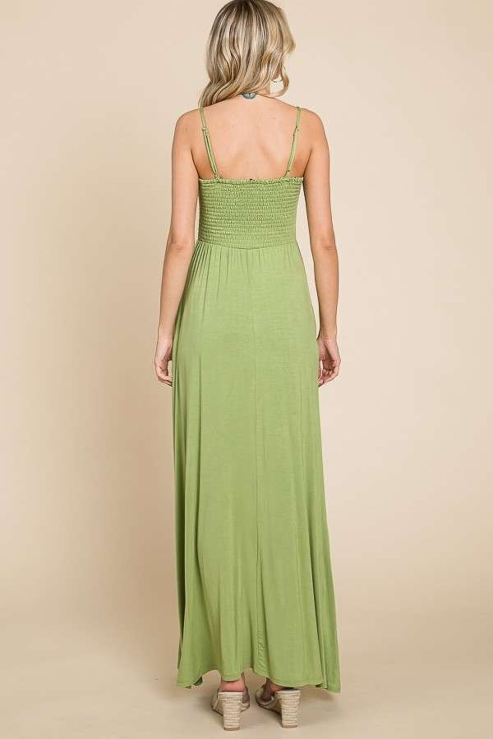 Green Is Lucky Maxi Dress with Pockets