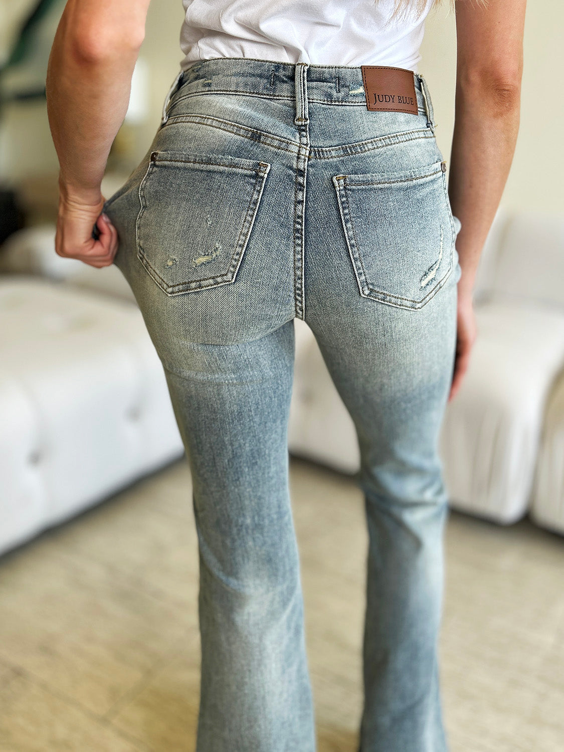 Focus On The Present High Waist Flare Jeans
