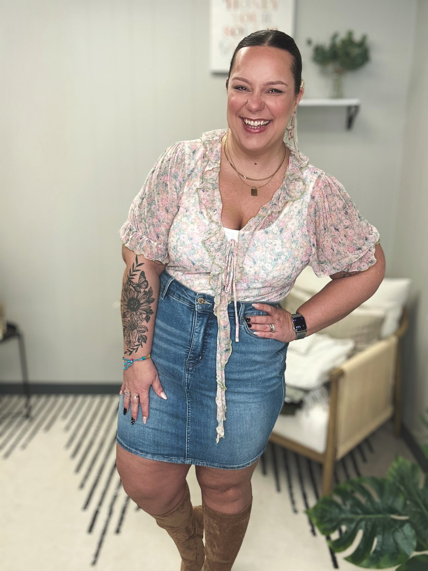 Haley High Rise Control Top Skirt