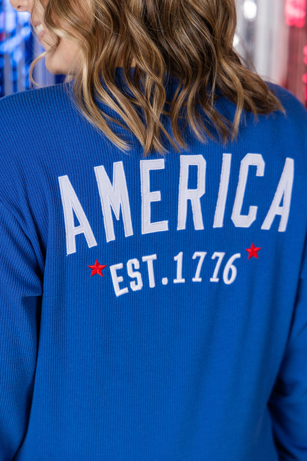 Michelle Mae America Pullover - Blue
