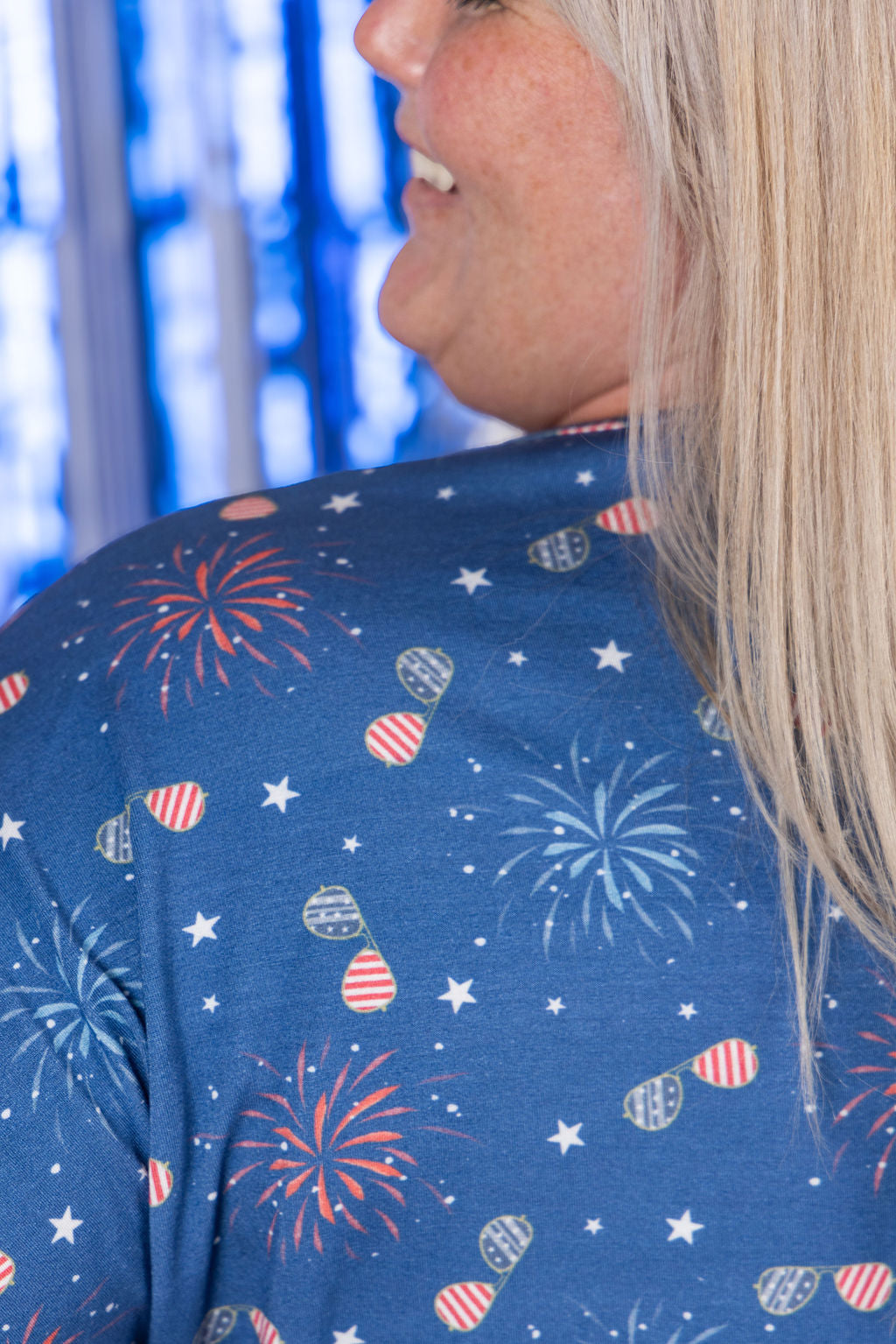 Michelle Mae Chloe Cozy Tee - Aviators and Fireworks