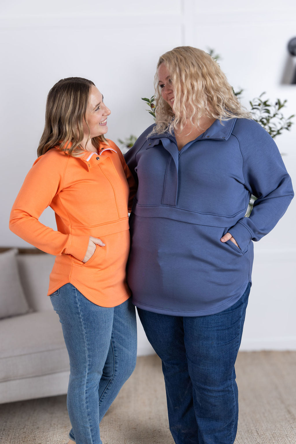 Michelle Mae Mia Scuba Halfzip - Dreamsicle