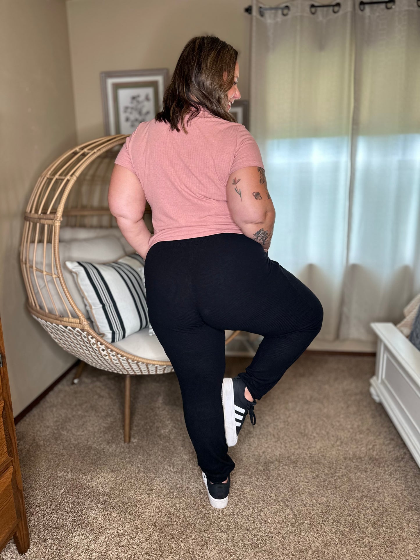 Michelle Mae Corrine Joggers - Black