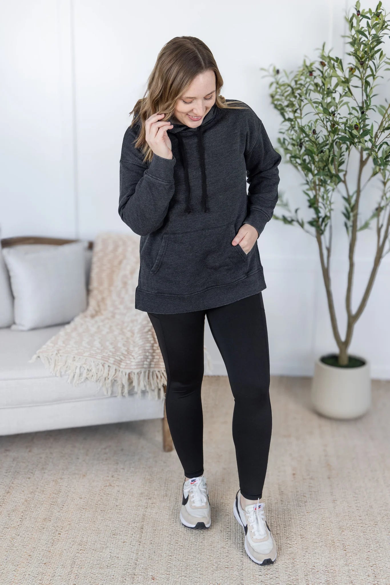 Michelle Mae Vintage Wash Hoodie - Black