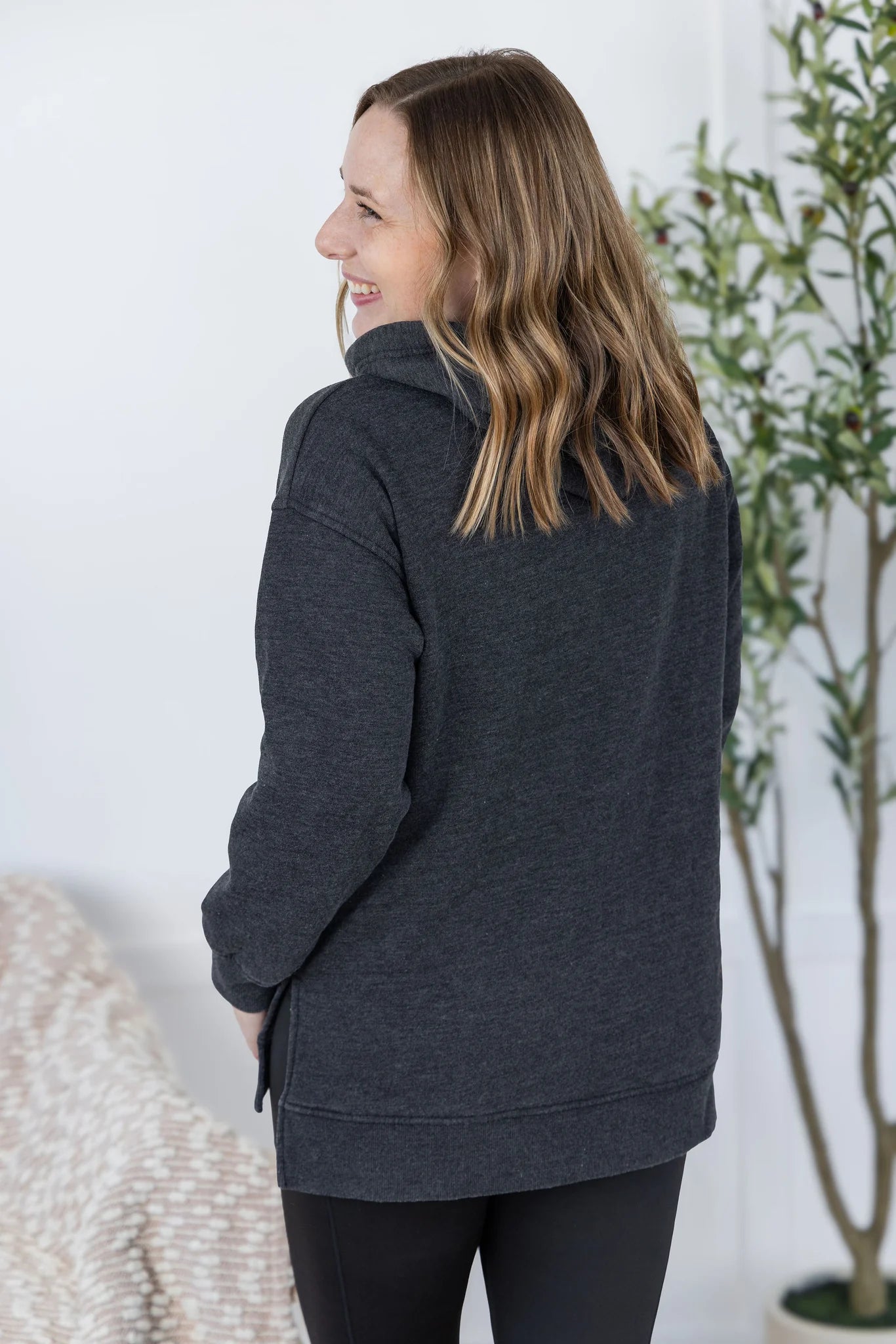 Michelle Mae Vintage Wash Hoodie - Black