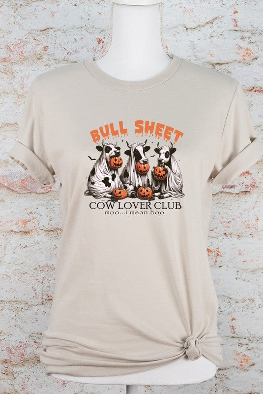 Bull Sheet Cow Lover Club Graphic Tee, T Shirt (PLUS)