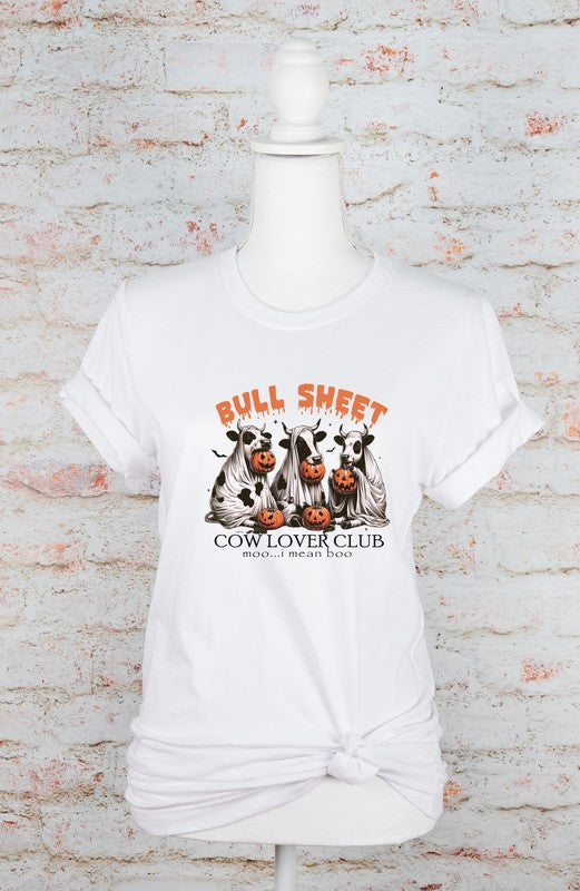 Bull Sheet Cow Lover Club Graphic Tee, T Shirt (PLUS)