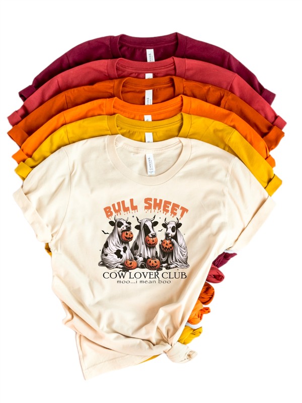 Bull Sheet Cow Lover Club Graphic Tee, T Shirt (PLUS)