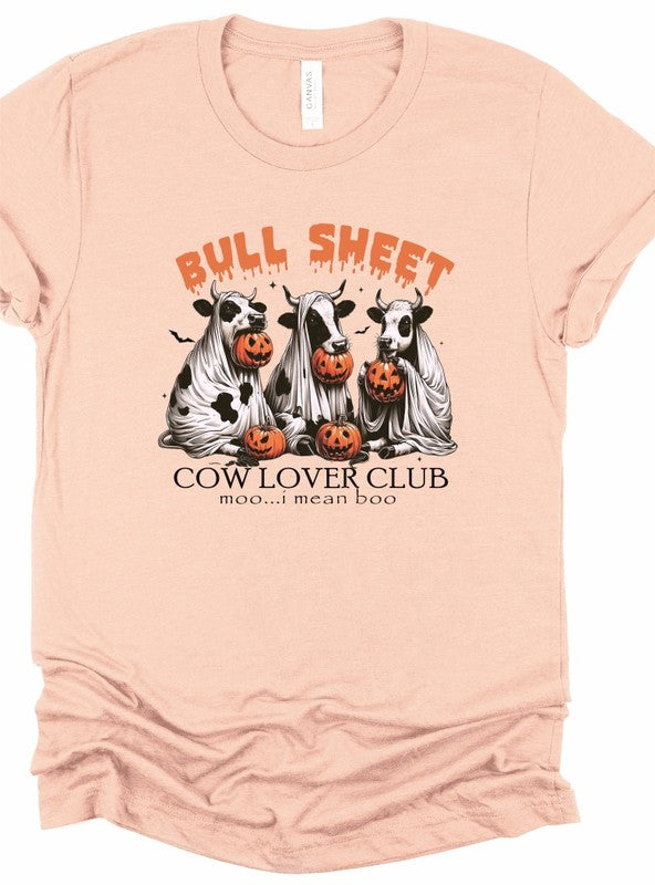 Bull Sheet Cow Lover Club Graphic Tee, T Shirt (PLUS)