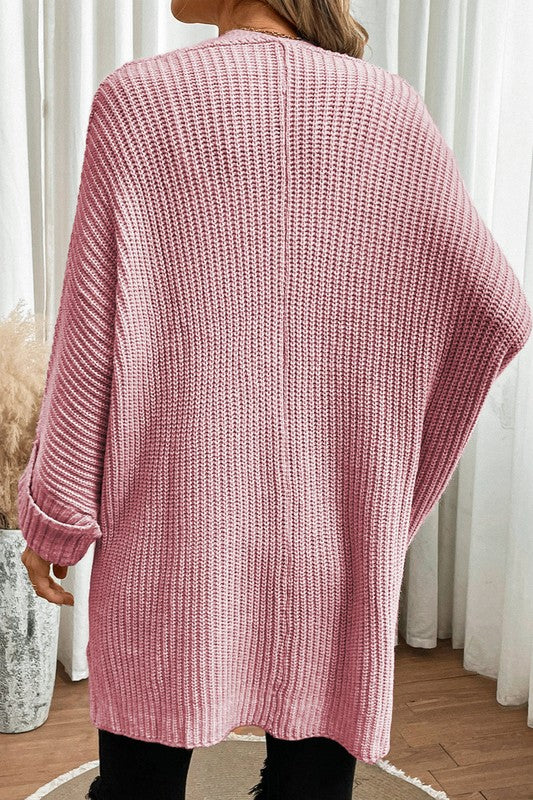 Cozy Cable Knit Batwing Cardigan