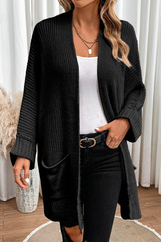 Cozy Cable Knit Batwing Cardigan