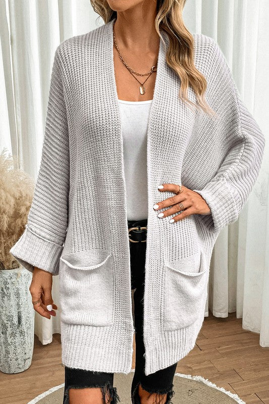 Cozy Cable Knit Batwing Cardigan