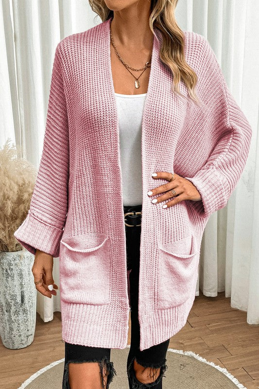Cozy Cable Knit Batwing Cardigan
