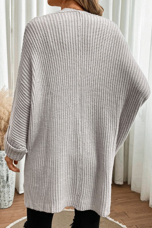 Cozy Cable Knit Batwing Cardigan