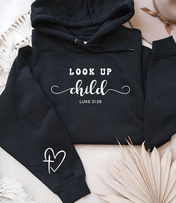 Look Up Child Luke 21:28 Graphic Hoodie- Plus
