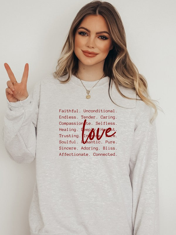 Love Language Crewneck (PLUS)