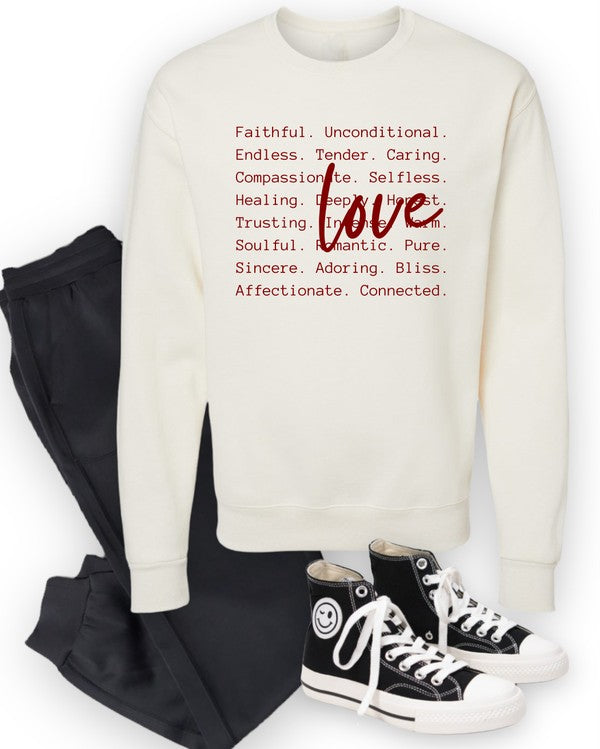 Love Language Crewneck (PLUS)