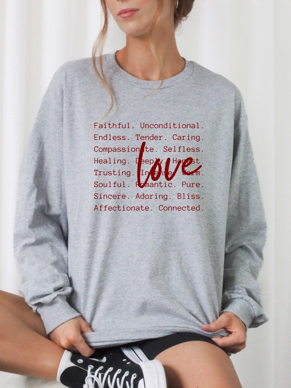 Love Language Crewneck (PLUS)