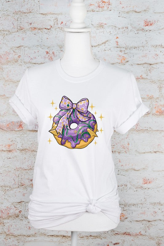 King Cake Mardi Gras Graphic Tee