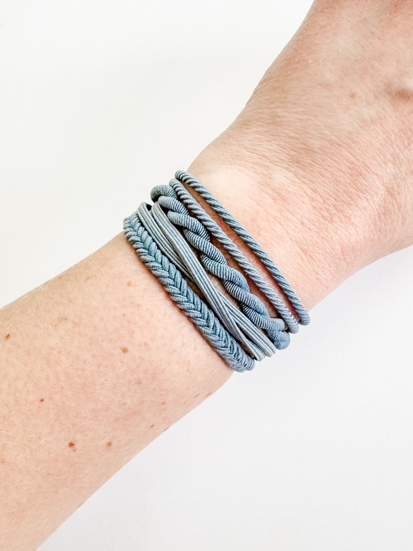Michelle Mae Hair Tie Bracelet Sets - Colored Twists and Braids | Hair Accessories