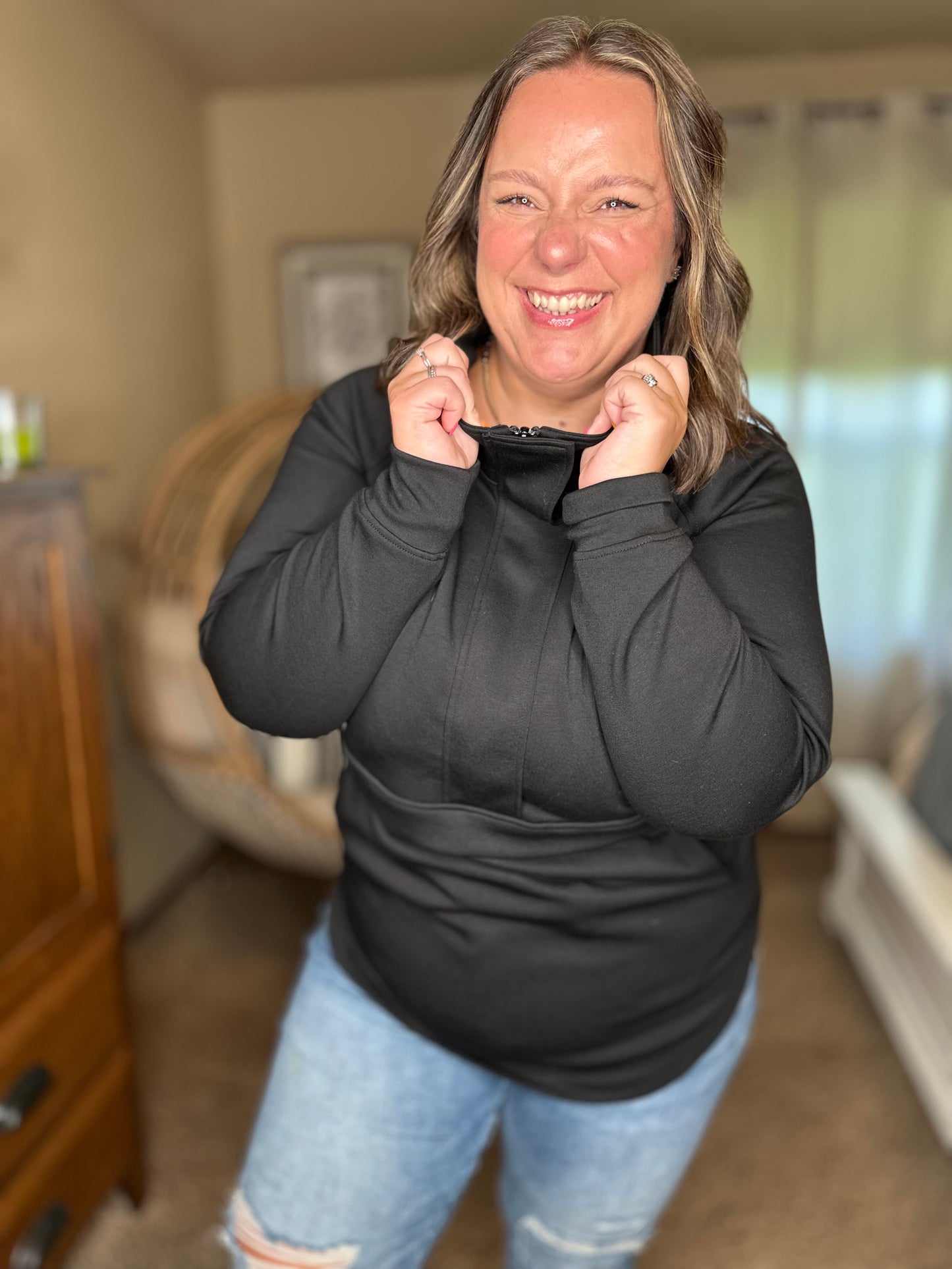 Michelle Mae Mia Scuba Halfzip - Dreamsicle