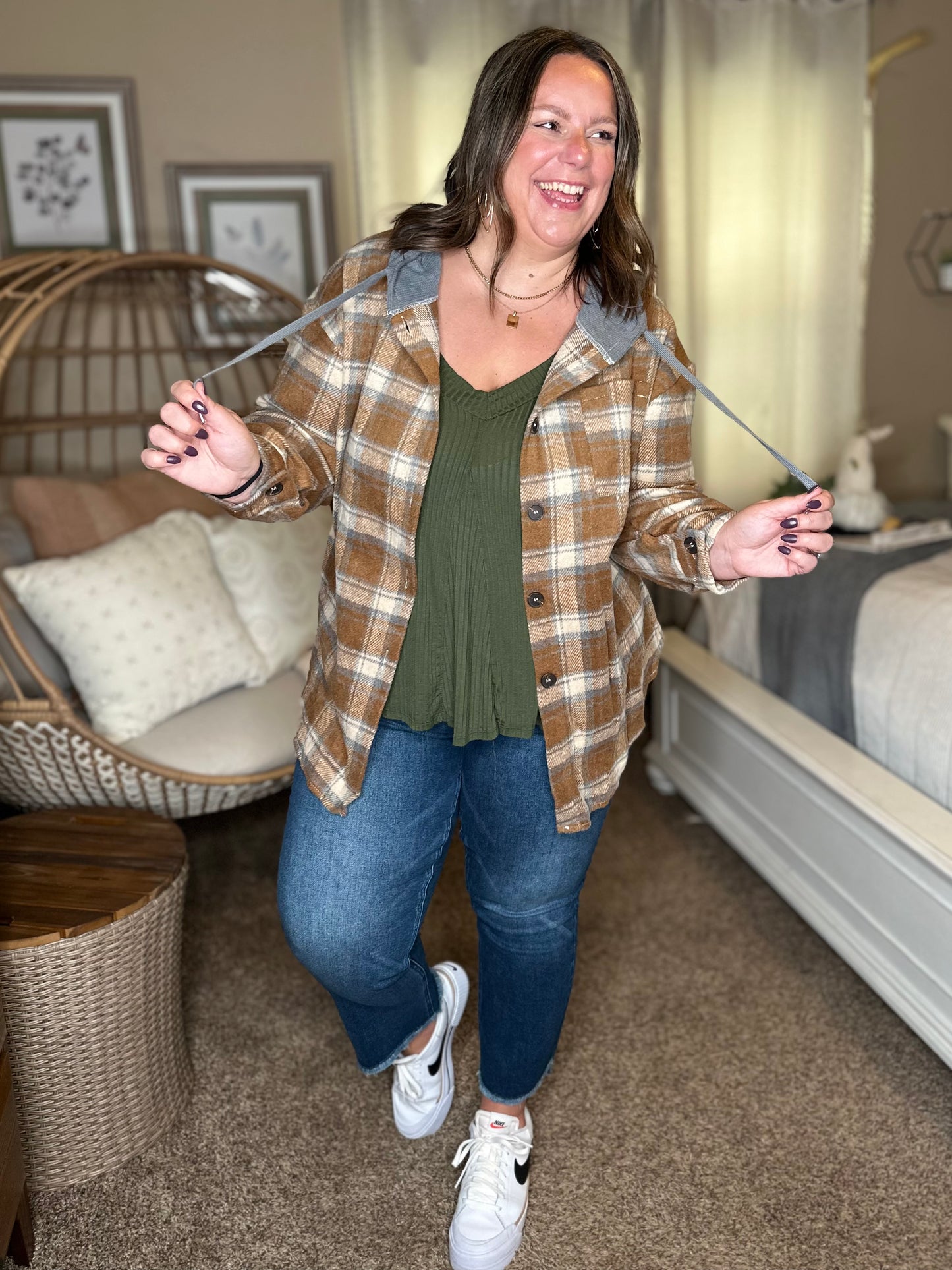 The Cozy Check Shacket
