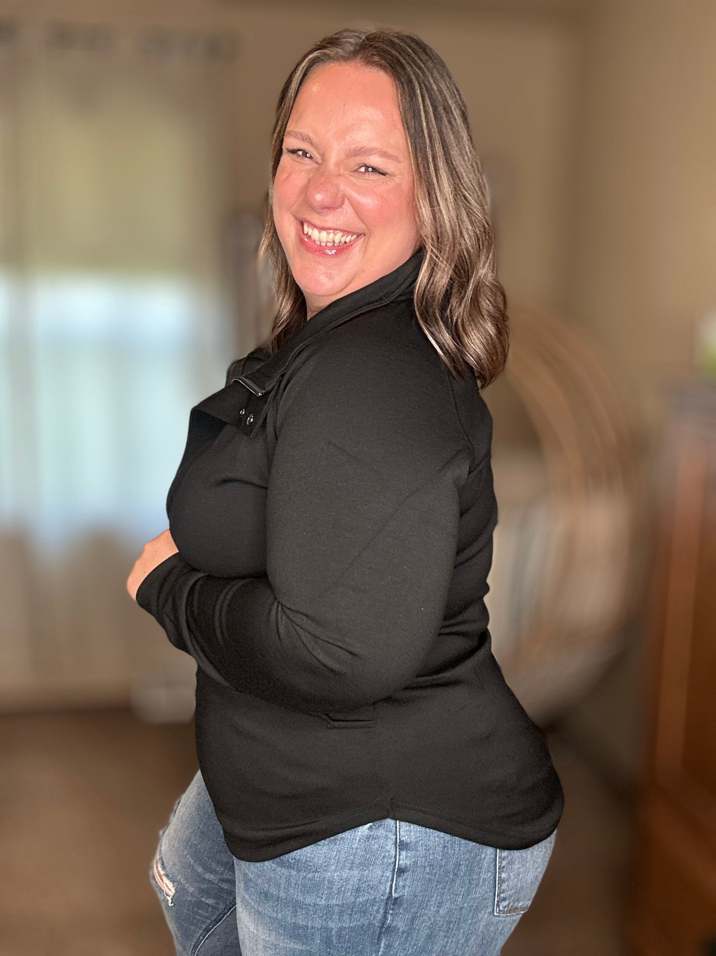 Michelle Mae Mia Scuba Halfzip - Dreamsicle