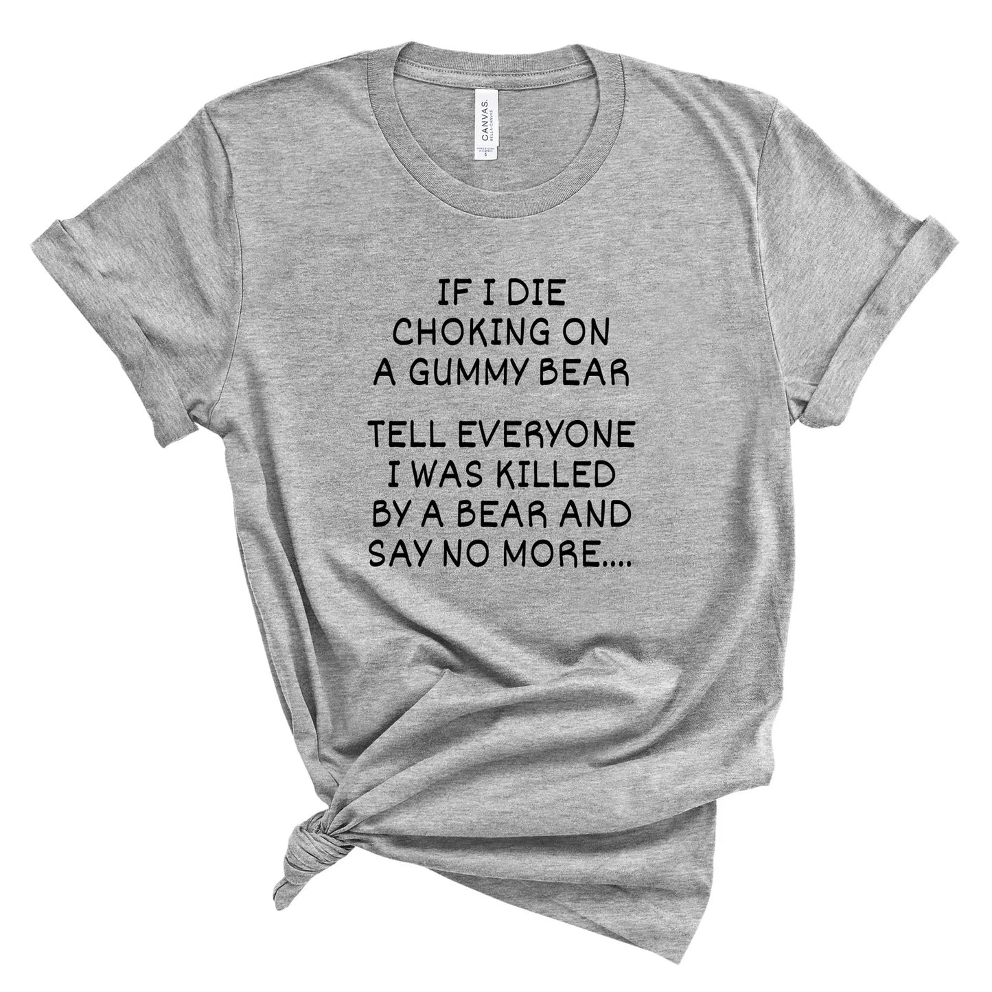 Killed By A Bear Graphic Tee