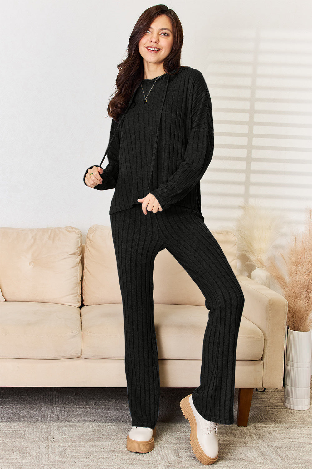 Snuggle Up Hooded Top and Pants Set