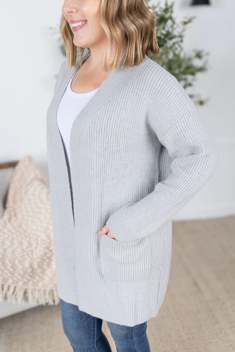 Michelle Mae Layla Sweater Cardigan - Grey