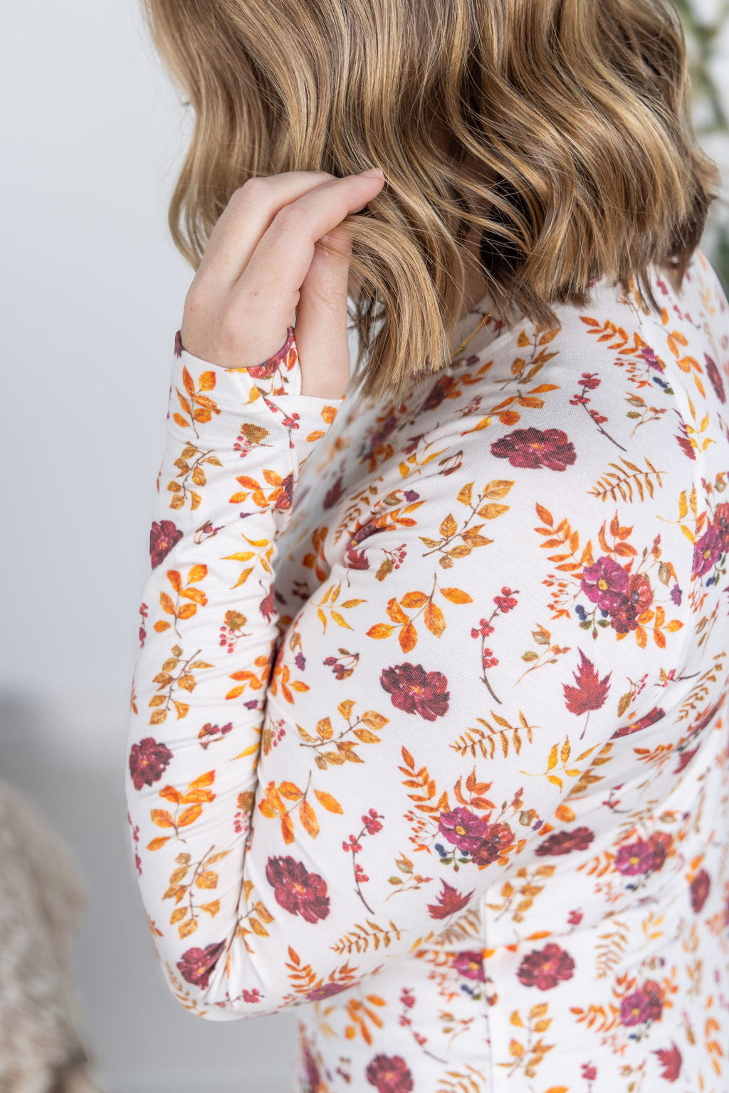 Michelle Mae Blair Long Sleeve Top - Autumn Floral