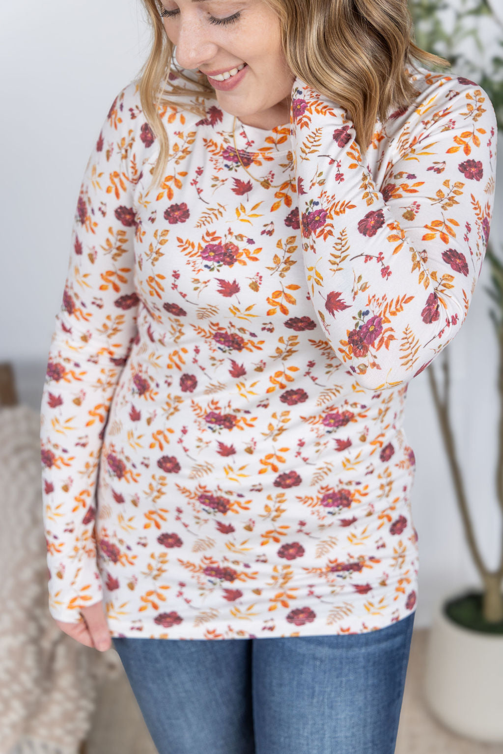 Michelle Mae Blair Long Sleeve Top - Autumn Floral