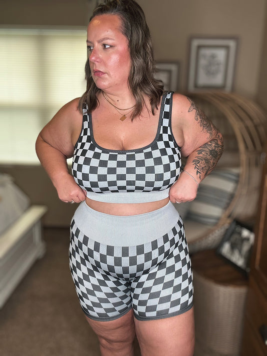 BRA & BIKER SHORT SET