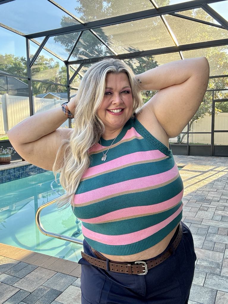 Scholarly Pursuits Knit Striped Tank