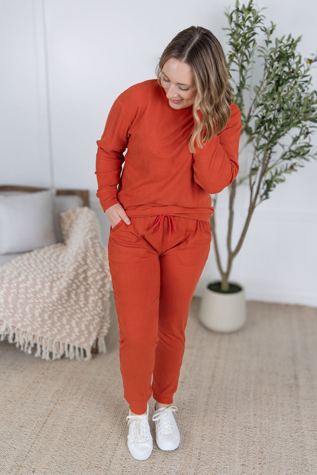 Michelle Mae Corrine Joggers - Pumpkin