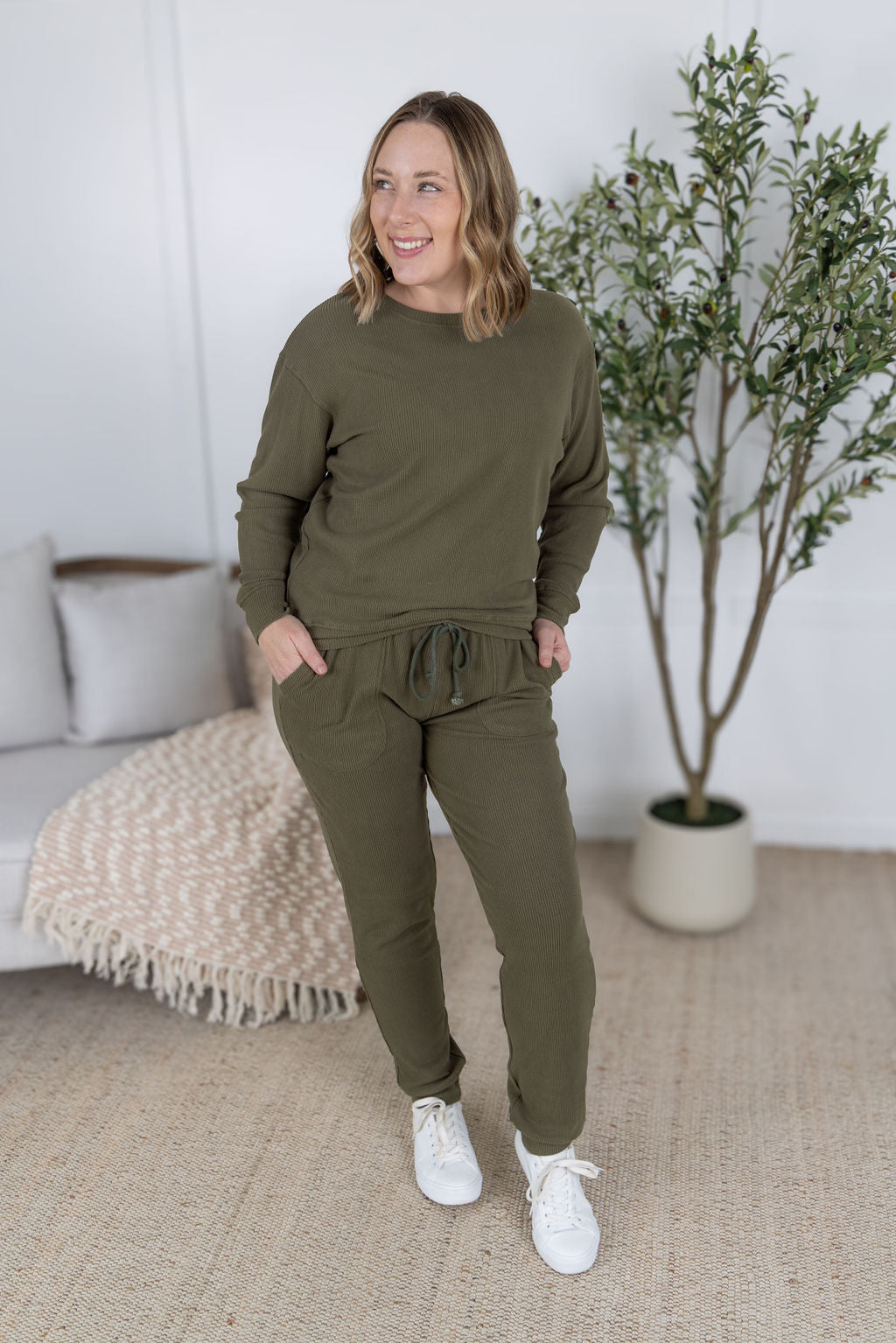 Michelle Mae Corrine Joggers - Olive