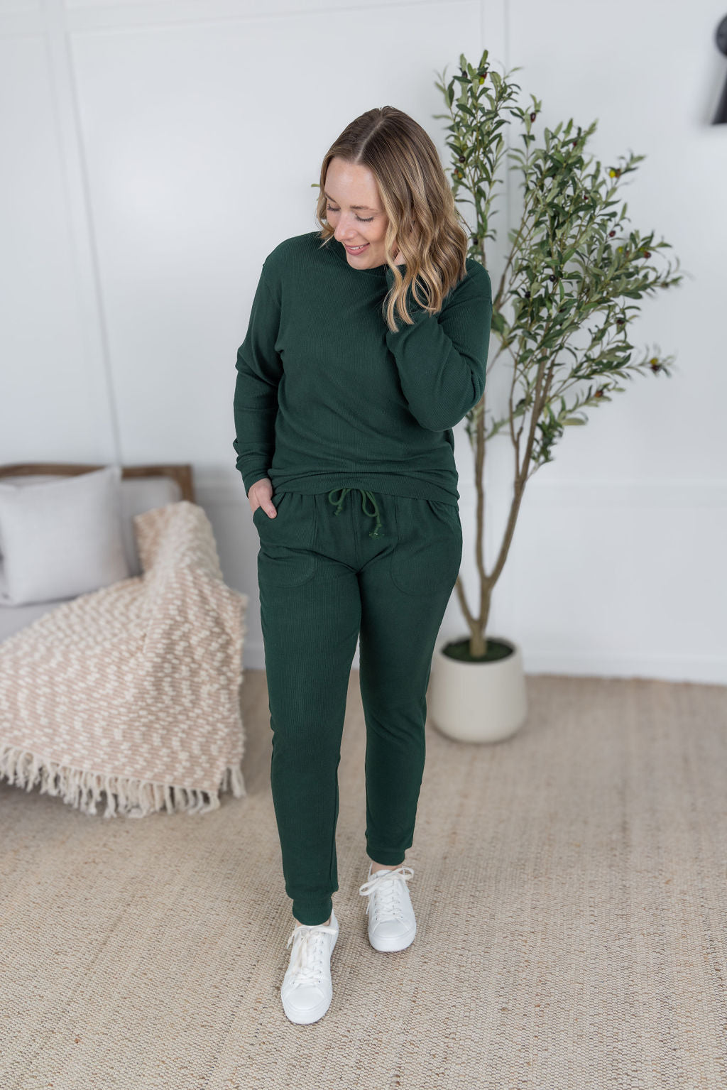 Michelle Mae Corrine Joggers - Hunter Green