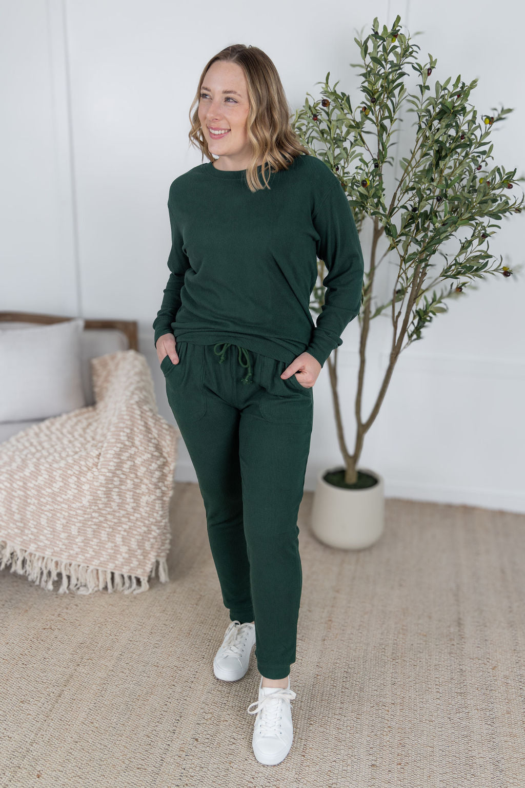 Michelle Mae Corrine Joggers - Hunter Green