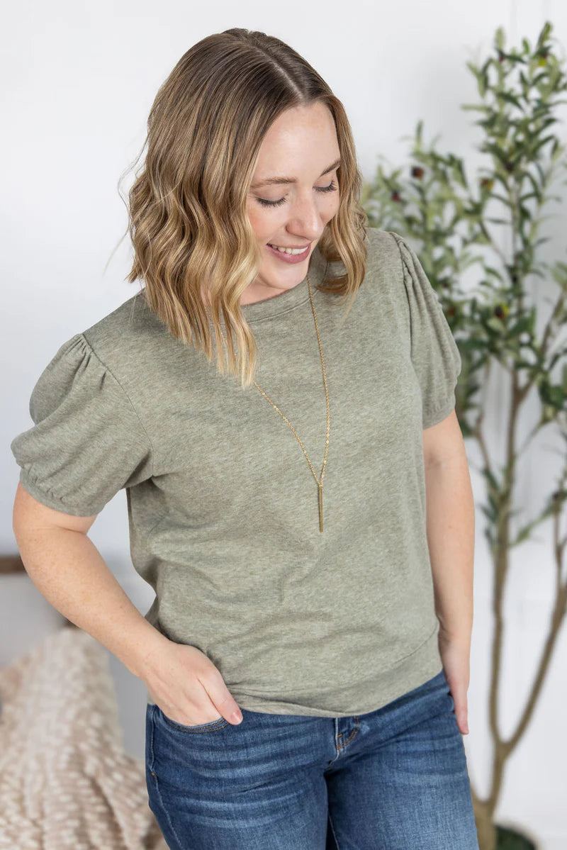 Michelle Mae Katie Cozy Top - Sage