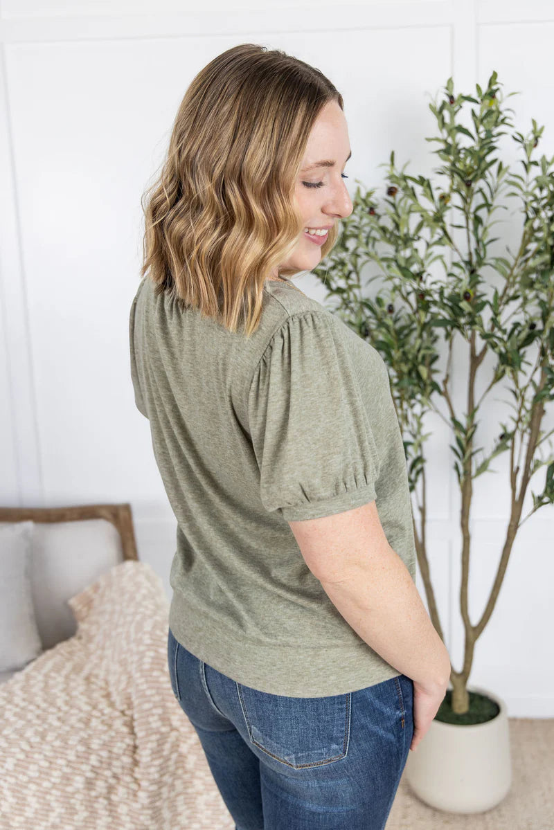 Michelle Mae Katie Cozy Top - Sage
