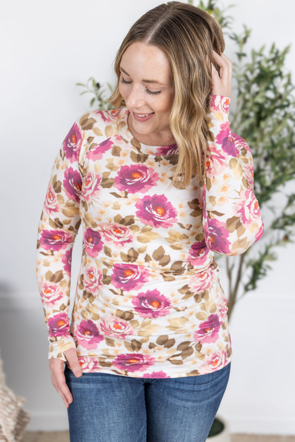 Michelle Mae Blair Long Sleeve Top - Autumn Blossom