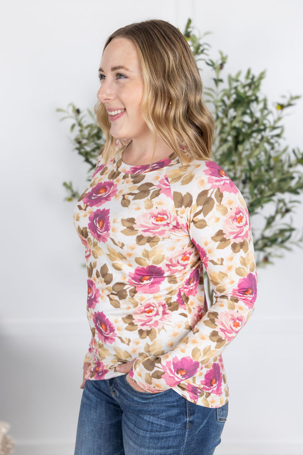 Michelle Mae Blair Long Sleeve Top - Autumn Blossom