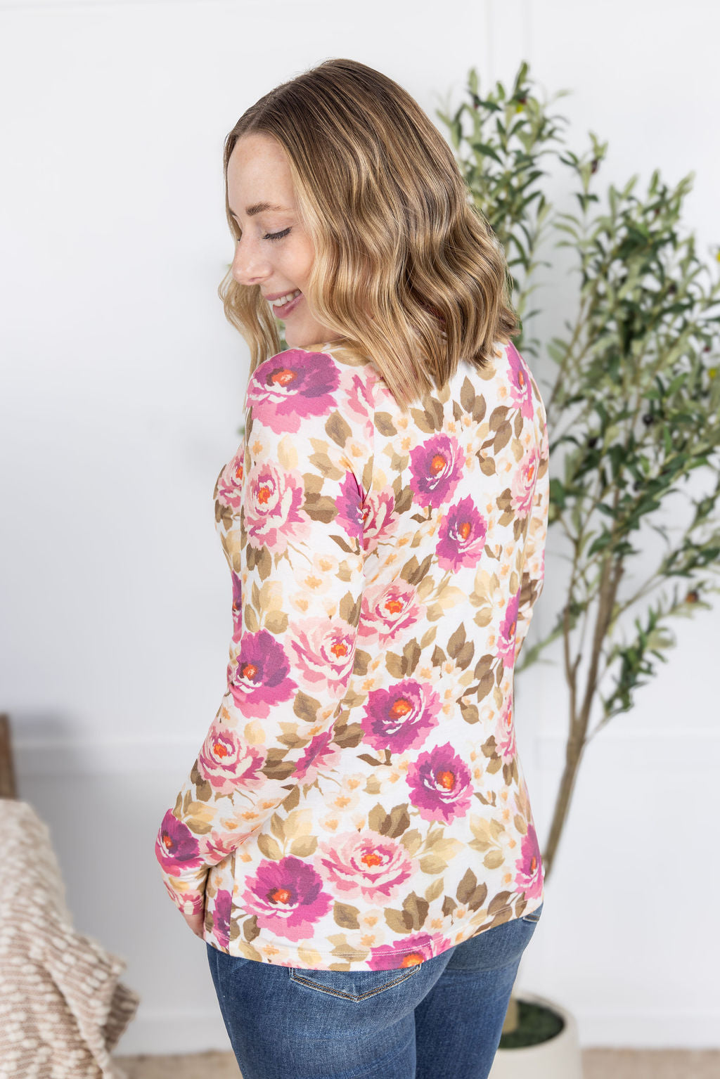 Michelle Mae Blair Long Sleeve Top - Autumn Blossom