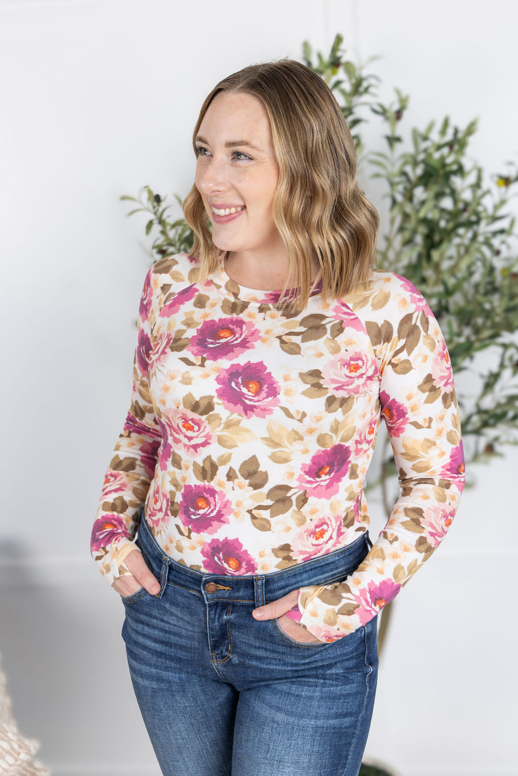 Michelle Mae Blair Long Sleeve Top - Autumn Blossom