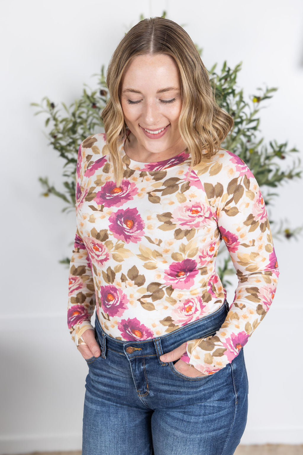 Michelle Mae Blair Long Sleeve Top - Autumn Blossom