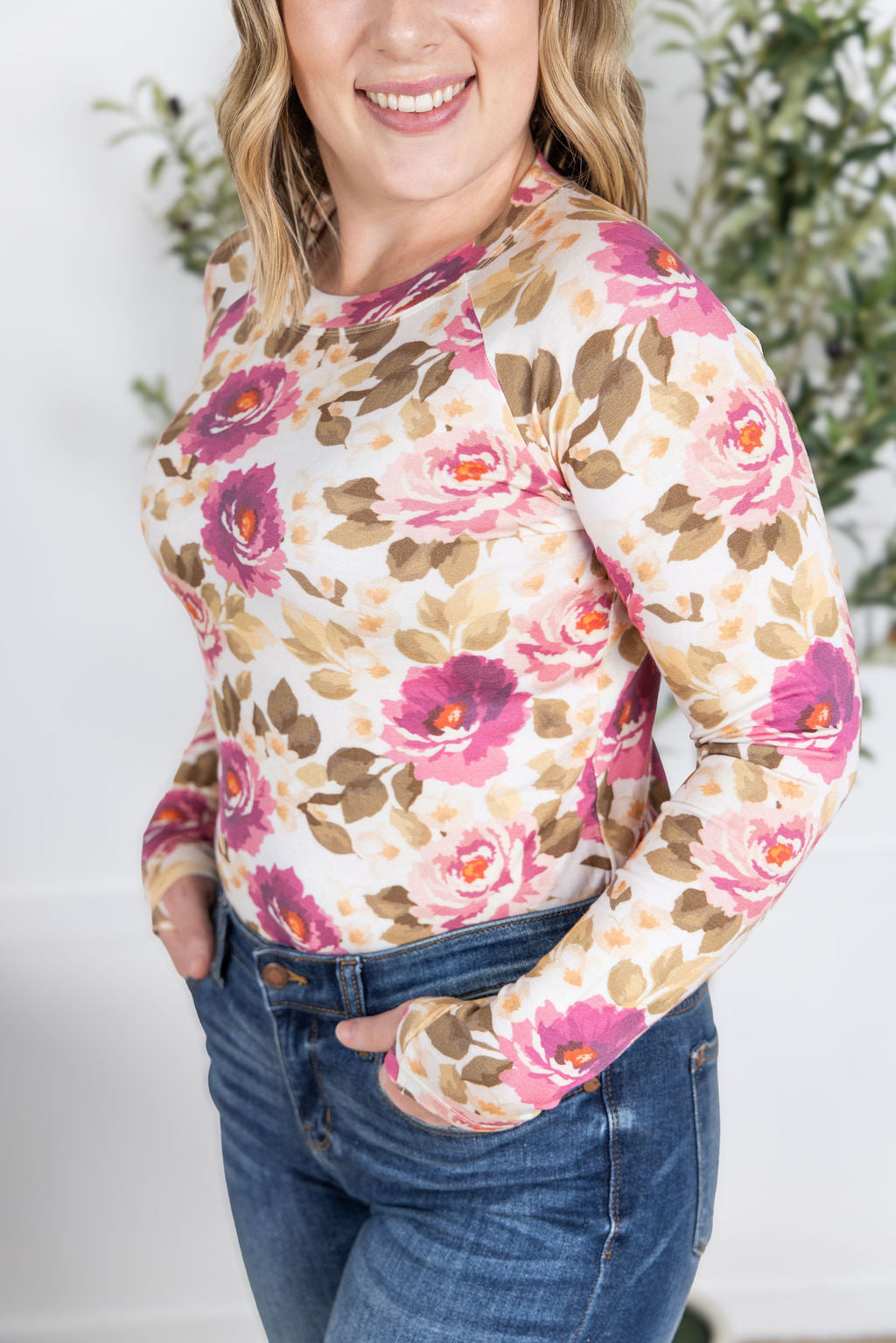 Michelle Mae Blair Long Sleeve Top - Autumn Blossom