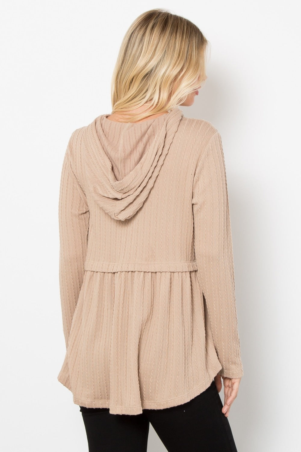 Charmed Cable Knit Hoodie