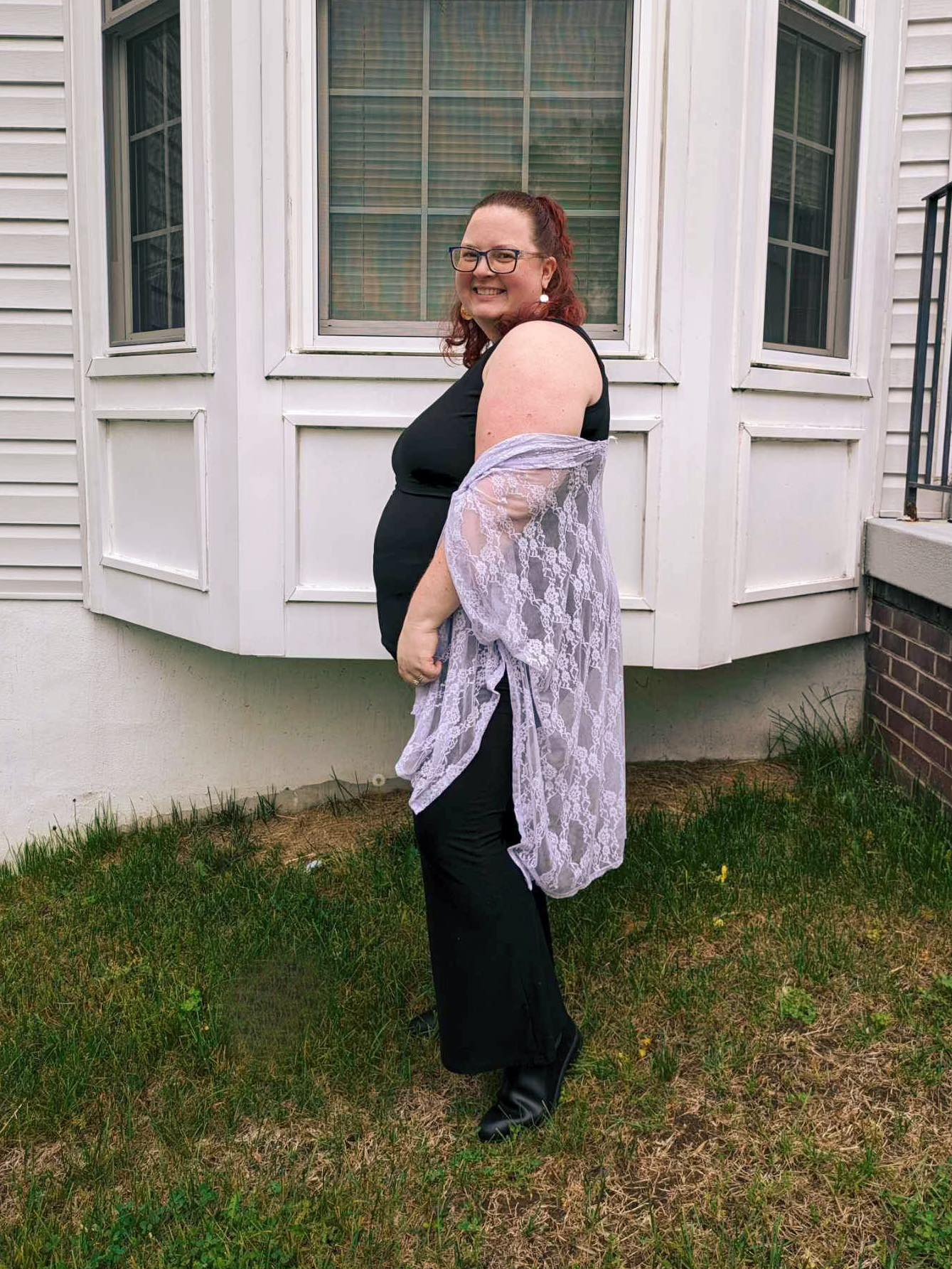 Good Days Ahead Lace Kimono In Lavender