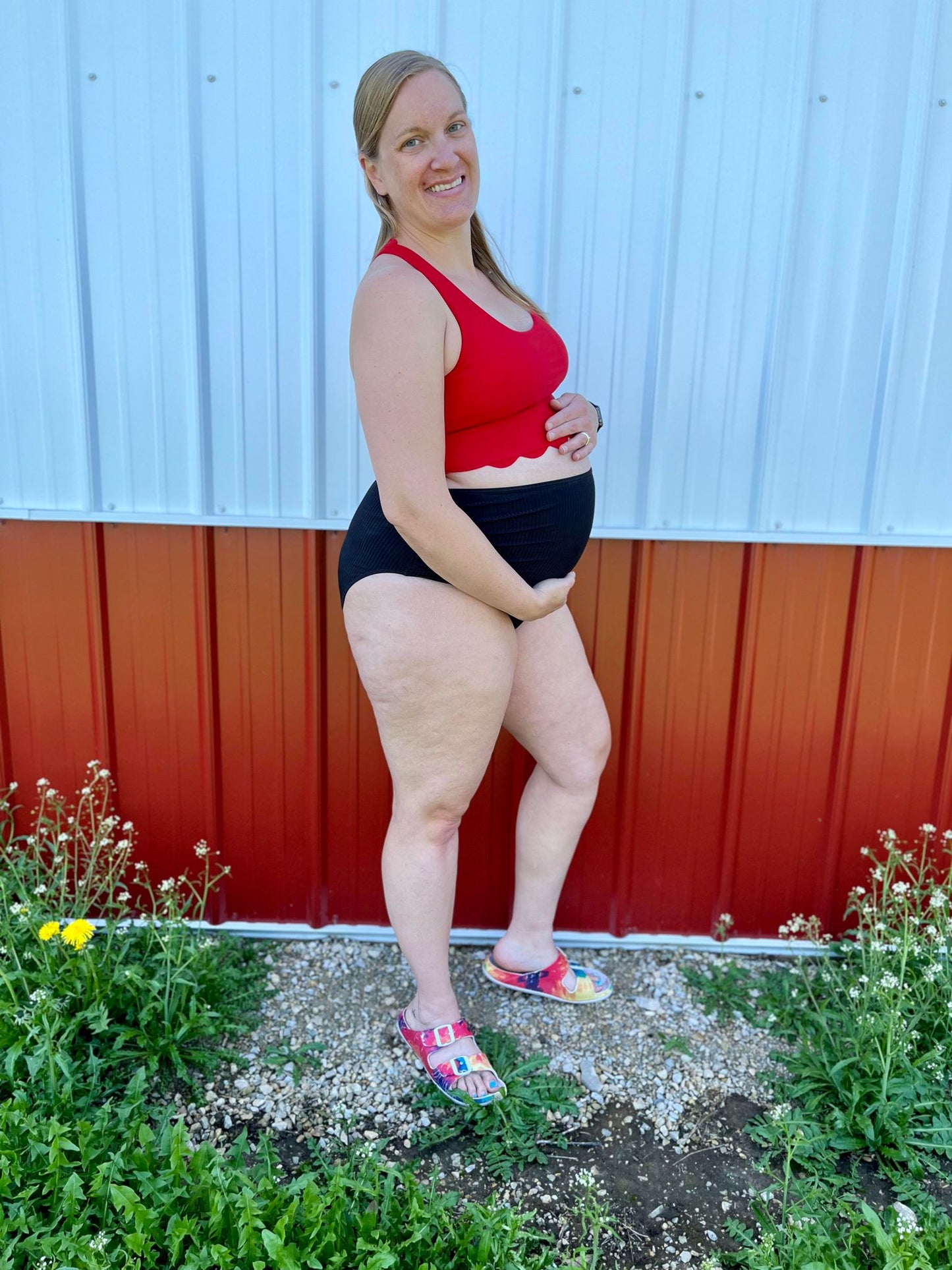 Tonga Scalloped Swim Top