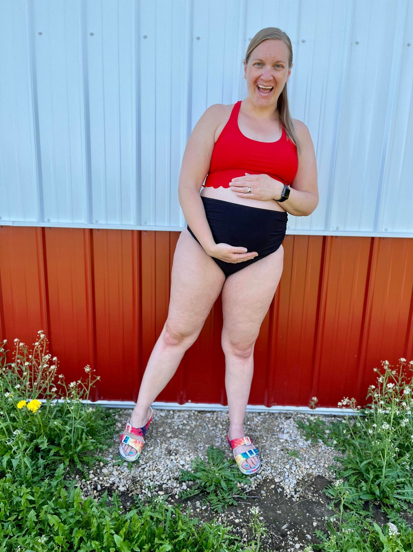 Tonga Scalloped Swim Top